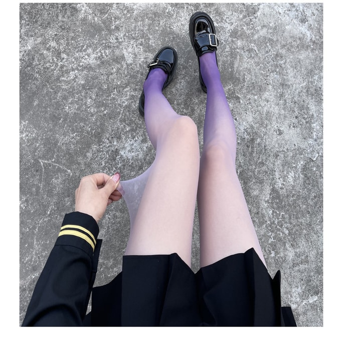 Gradient stockings-purple sexy pure desire