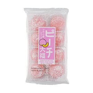 Baked Soft Rice Cake Daifuku Peach Flavor,7.05 oz【Japanese Mochi Daifuku Dessert】
