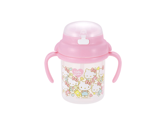 OSK Hello Kitty Kids Water Bottle with Straw 