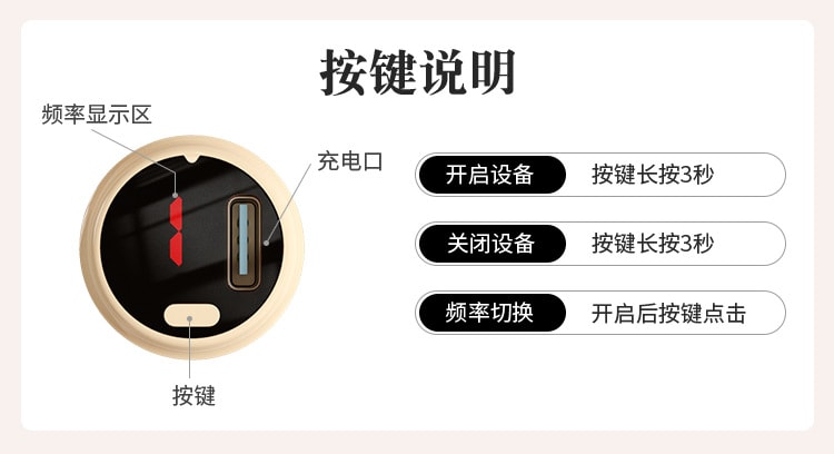 【中国直邮】 姬欲 mini筋膜枪全自动伸缩抽插炮机多功能女性自慰性玩具成人用品1个装