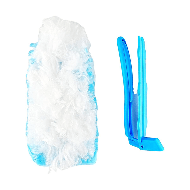 浴見你 靜電除塵撣 360°清潔 1藍色短柄+10撣 4