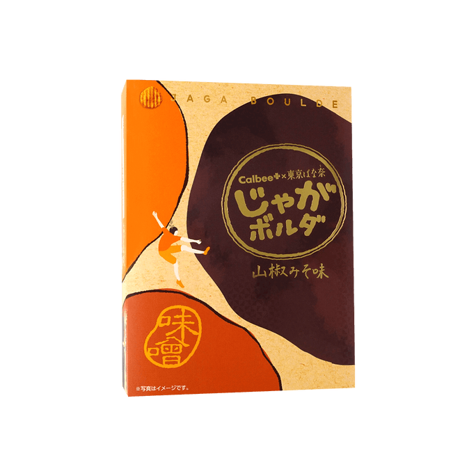 【年末礼盒】日本CALBEE卡乐B *东京香蕉世界联名 厚切薯片 花椒味噌口味 4包入 68g