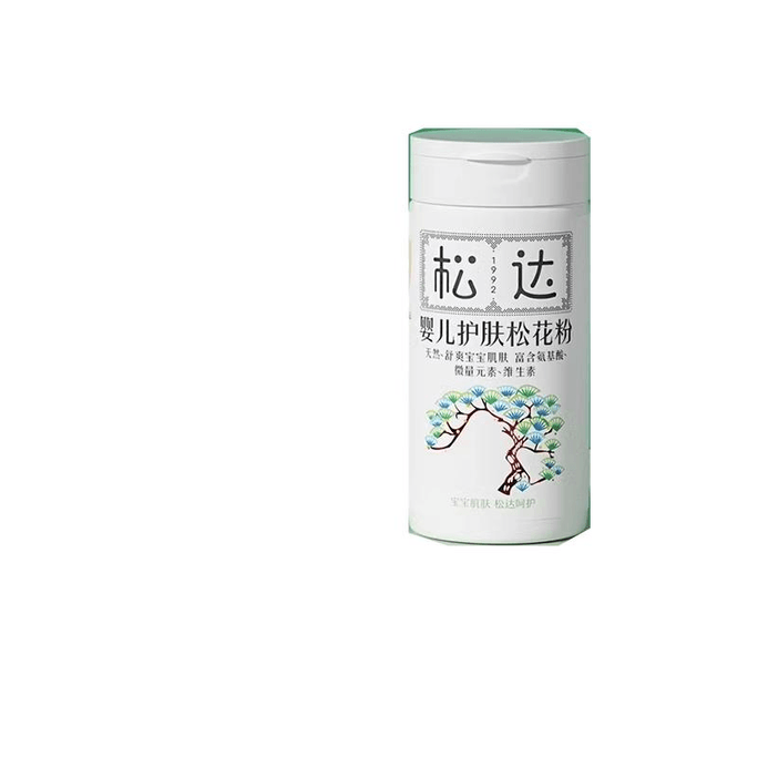 【中國直郵】鬆達 嬰兒護膚松花粉寶寶爽身粉痱子粉新生兒童成人非玉米粉 52g*1罐
