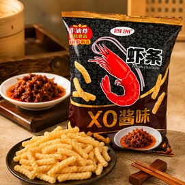 Prawn Crackers,XO Sauce Flavor, 2.82 oz【Non-Fried】