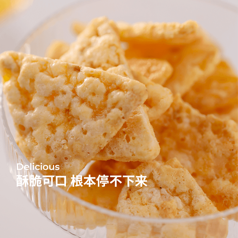 [중국 직배송] 미디안 두꺼운 치즈 콘칩, 무설탕, 고식이섬유 함유, 튀기지 않아 가볍고 간편함, 40g*3팩 [진한 우유 맛, 바삭한 식감] 6