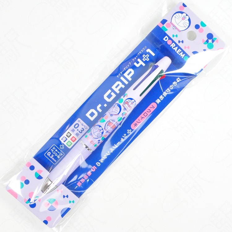 Dr.GRIP Doraemon 4+1 Multifunctional Pen Ballpoint Pen 0.3mm 1