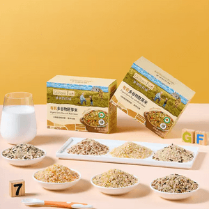 爷爷的农场 有机多谷物胚芽米  谷物米营养辅食粥 宝宝辅食  280g