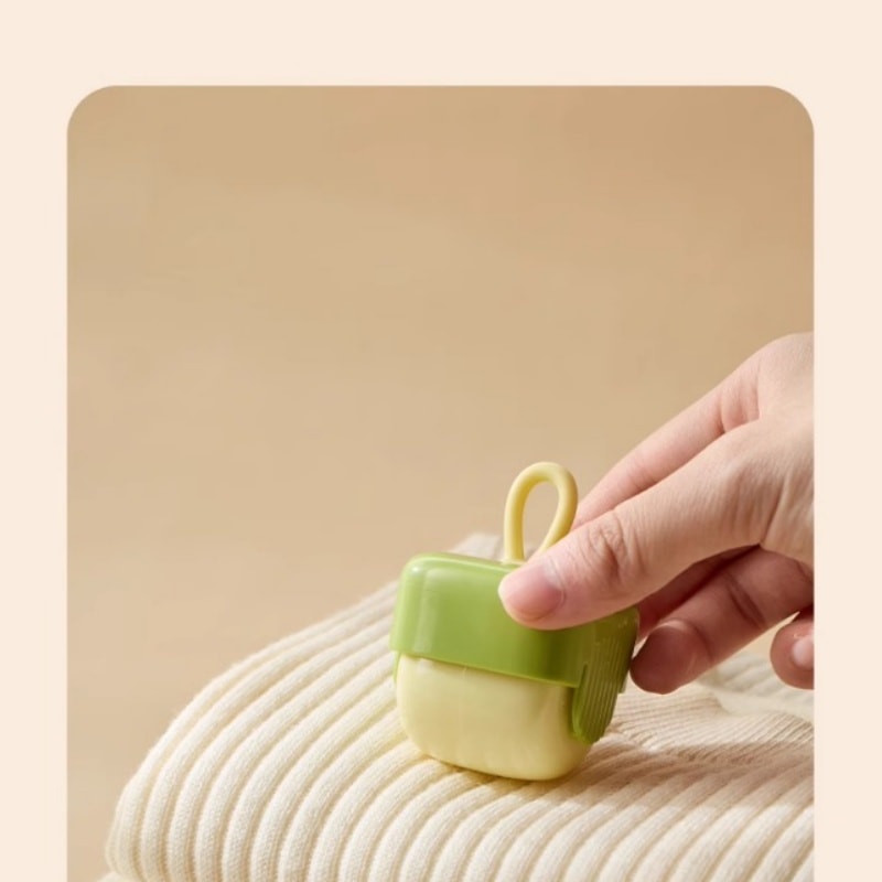 亲太太 可水洗粘毛器 衣物强力除灰去毛方形便携式黏毛器  抹茶绿 一个装