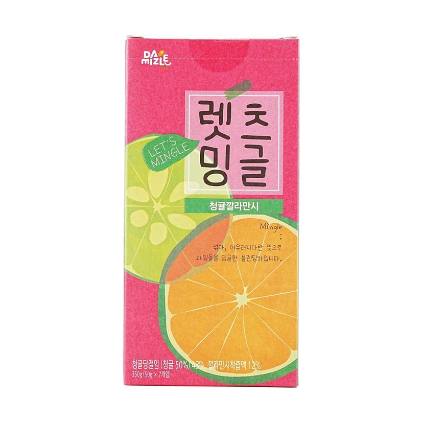 韩国DAMIZLE 青柑橘卡拉曼西果汁 冲泡即溶 7包入 350g