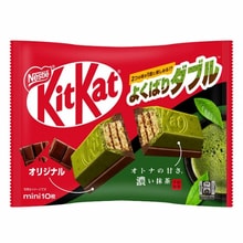 日本直送品】日本ネスレ キットカット ミニサンドウエハース チョコレート 50周年限定 濃厚抹茶とオリジナルダブルチョコレート 10個入/袋 -  Yami