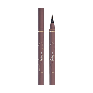 슬림 리퀴드 아이라이너 #02 다크 브라운 - 방수, 번짐 방지, 오래 지속 & 초미세 속건