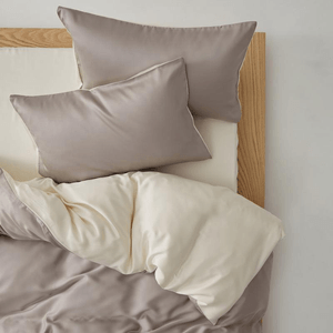 Aurora Tencel Bedding Set Taupe Sand-King