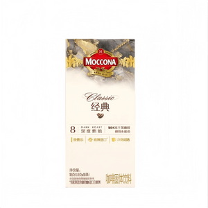 Freeze Dried Coffee Powder Classic No 8 Dark Roast Mellow Strong Dark Chocolate Flavor Instant Black Coffee American Style Hot Cold Brew Breakfast Drink 1.8g*10 Strips