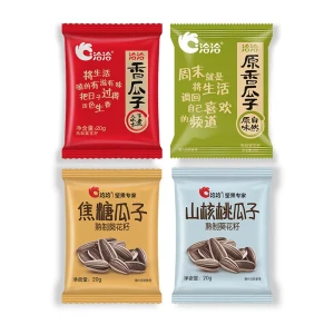 洽洽 フレーバーひまわりの種 ミックス 20g*4袋【オリジナル*1+メロン*1+キャラメル*1+ピーカンナッツ*1】カジュアルスナック