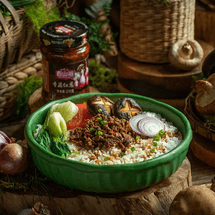 Shiitake Mushroom Shallot Sauce, 7.4oz【For Rice ,Noodles , and Fried Rice】