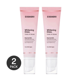 韓國COSNORI酷絲諾麗 櫻花淨白素顏霜 懶人美白乳霜 隔離妝前乳 50ml*2 敏感肌膚可用 【超值裝】【化解榜單排名第一】