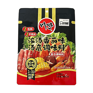 川崎火鍋底料濃湯番茄味 200g【酸甜濃郁】【濃湯底料】