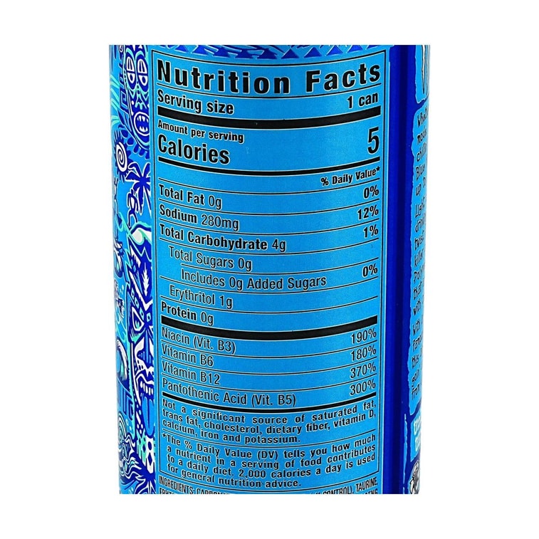 Monster Energy , Ultra Blue Hawaiian, Zero Sugar Energy Drink, 12 fl oz 【Low Calories】 4