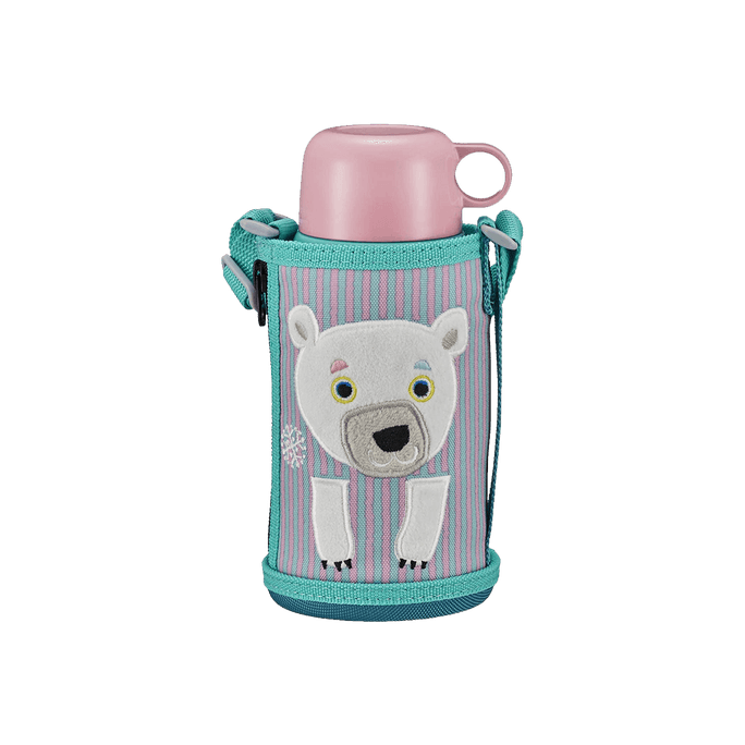 2WAY Stainless Water Bottle with Pouch #Bear
