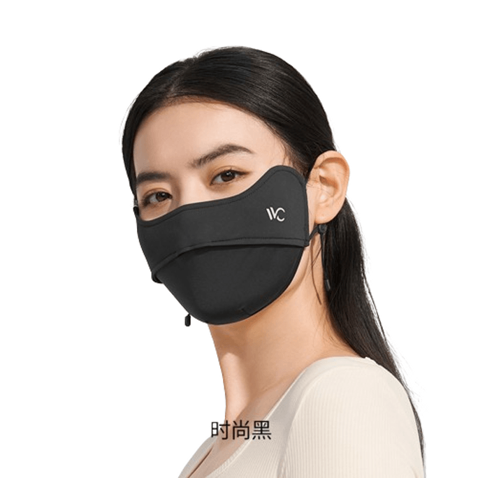 Sunscreen mask cool feeling female eye protection corner of the eye does not strangle ear sunscreen mask fashion black