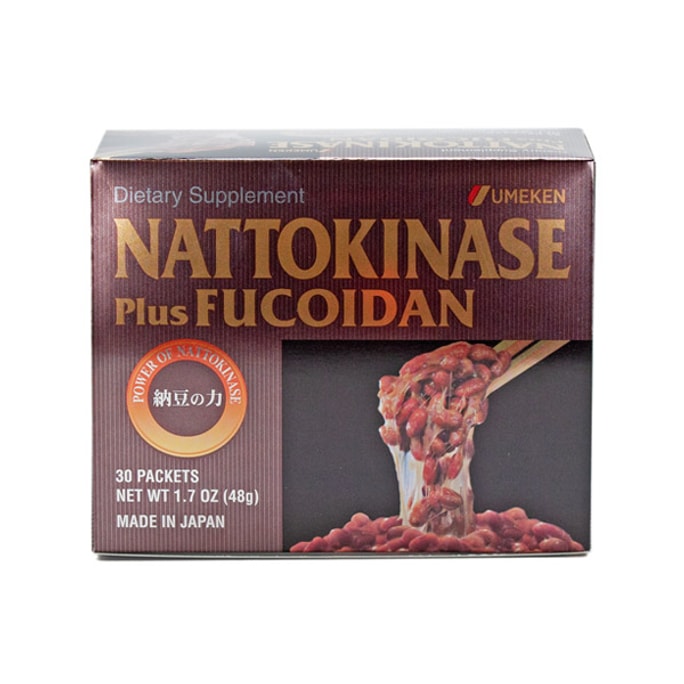 UMEKEN Nattokinase (plus Fucoidan) 1 months supply 48g