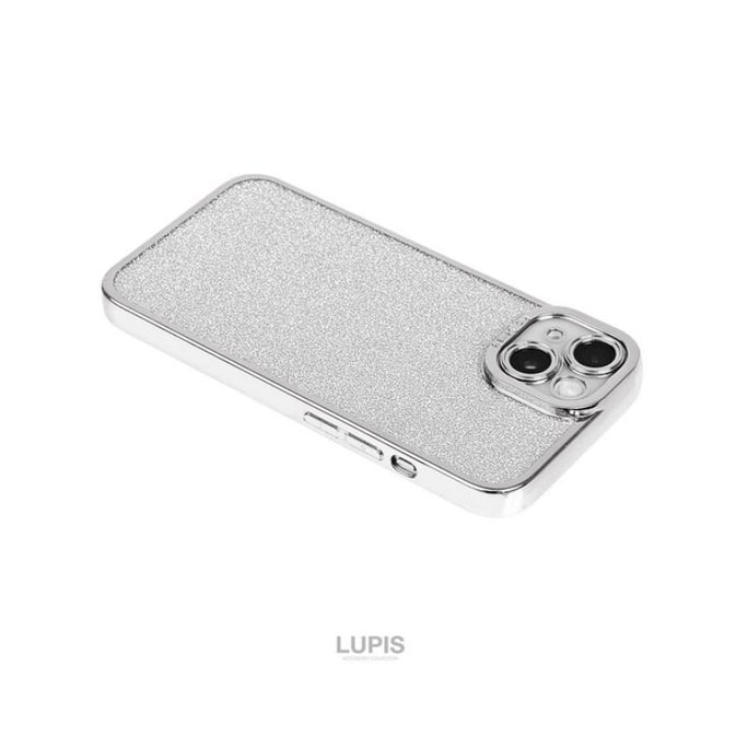 LUPIS Silver simple round edge mobile phone protective shell iphone14 applicable