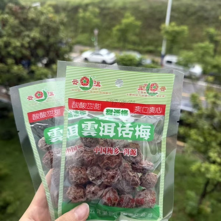 Yunnan Dali specialty  dried plums, sweet and sour taste of childhood, workgroup plums, sweet, sour and salty flavour, 50g*2 packs 5