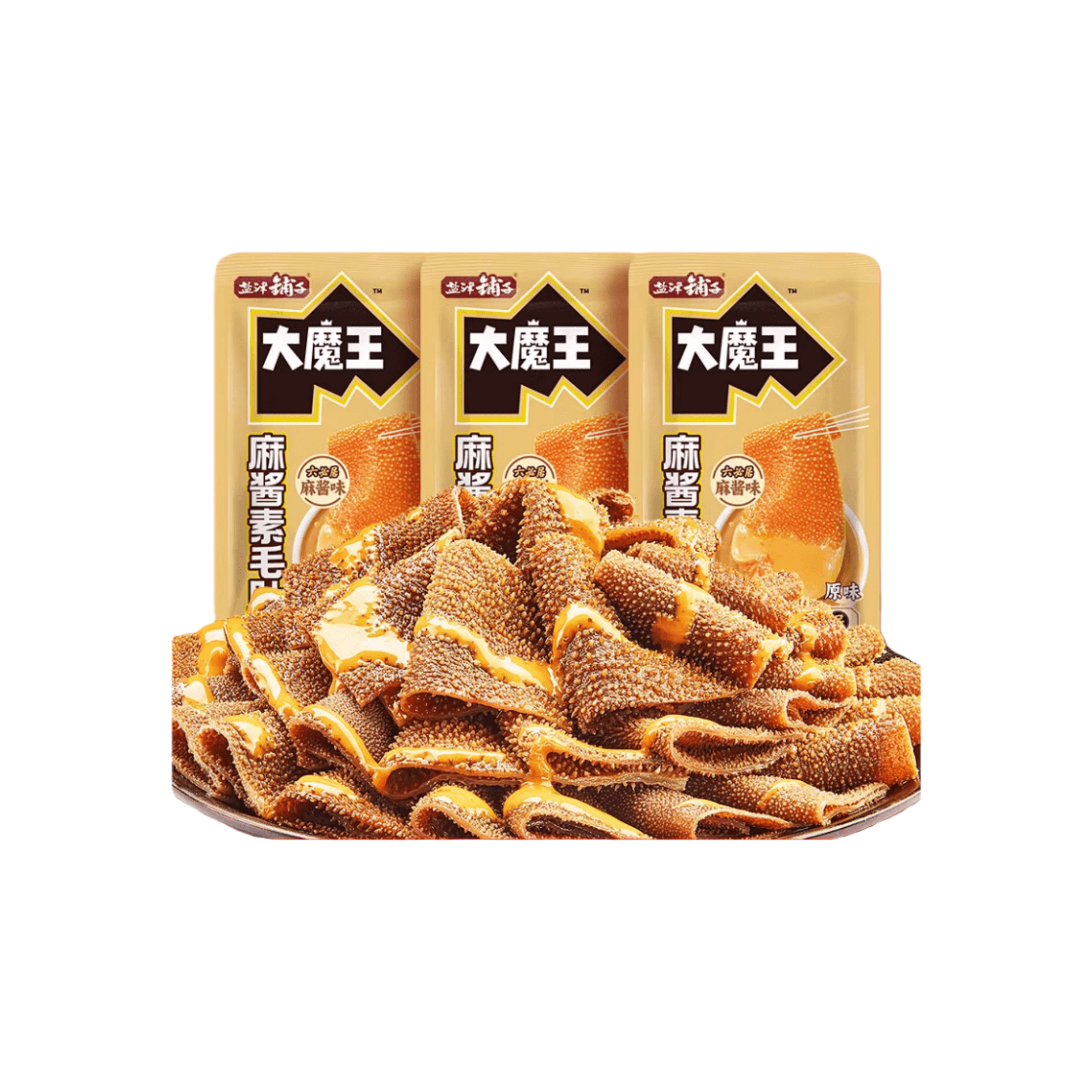 【中国直邮】 盐津铺子 大魔王魔芋素毛肚六必居麻酱味解馋辣爽180克*1包(微辣)