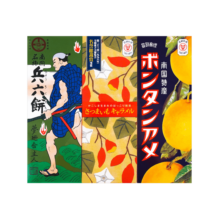 SEIKA FOODS Assorted Japanese Candies - Hyōroku Mochi, Satsumaimo