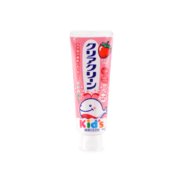 日本KAO花王 Clear Clean 高清潔系列 防蛀奈米兒童牙膏 70g 草莓口味