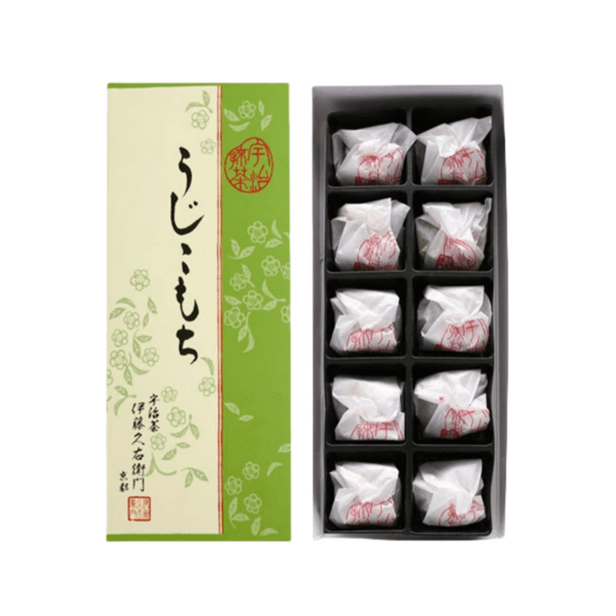 【日本直邮】日本 伊藤久右卫门 抹茶老铺 伊藤久右衛門 抹茶核桃馅大福饼 10个入