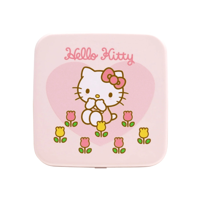 美国 印象梳妆台 凯蒂猫花卉趣味LED化妆镜 带灯 双倍放大