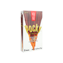 GLICO Japanese Ultra Slim Chocolate Pocky Cookie Sticks - 2 Packs ...