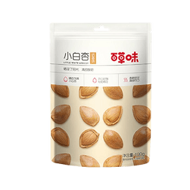 Hand peeled small white apricots 100g * 1 bag of dried fruits Health internet famous snacks Milk flavored nuts