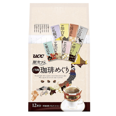 【日本直邮】UCC悠诗诗咖啡之旅滴漏式咖啡日本伴手礼12P/袋