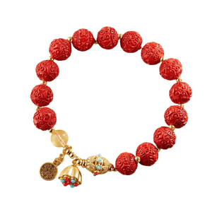 Potala Palace Chinese-style Cinnabar Bracelet For Women 14cm*1 Piece
