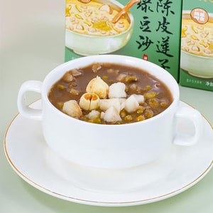 Green Bean Dessert With Dried Tangerine ,6.88 oz *3【3 Pack】【Ready-to-eat Cantonese-style Dessert】