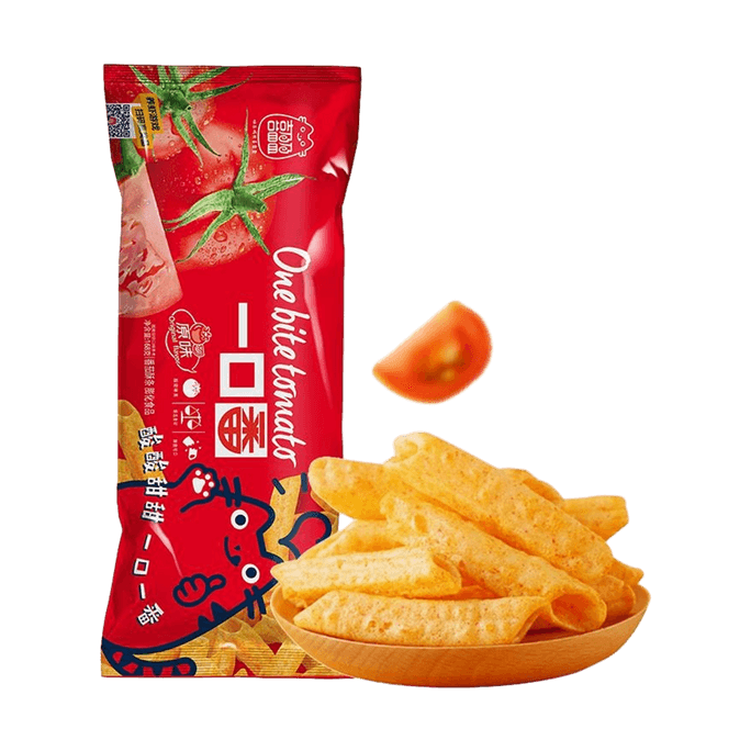 喜盈盈 一口番 蕃茄味薯条薯棒 168g【超大一包 追剧聚会必备】