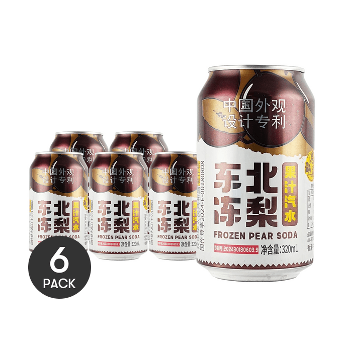 Northeast Frozen Pear Juice Soda 10.82 fl oz *6【6 Packs】