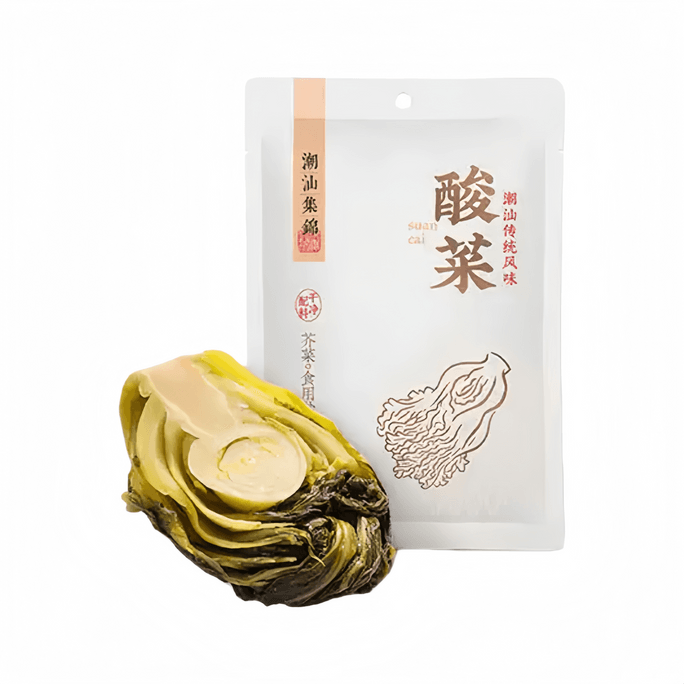  Chaoshan Assorted Pickled Old Jar Sauerkraut, No Additives, 320g*1 Bag