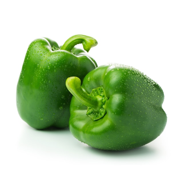 . Box of Green Bell Peppers, 20 Lbs