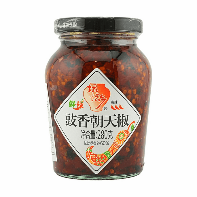 坛坛乡 豉香朝天椒 280g【鲜辣过瘾】【豉香浓郁】