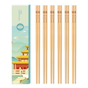 12 Pairs Chopsticks Box Tang Zong Kuai Zi Home Bamboo Chopsticks