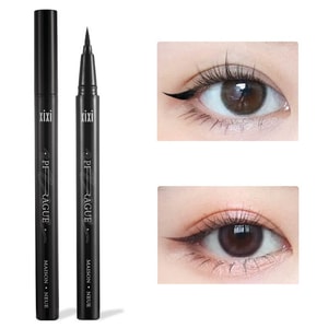 Eyeliner Liquid Pen Is Extremely Thin, Durable, Waterproof, Sweat Resistant, And Not Easy To Fade. 01 Loose Heart Black * 1 Piece+02 Twilight Brown * 1 piece (sponge Head)
