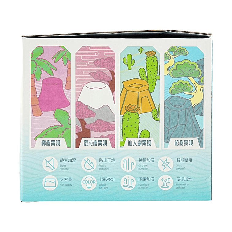 가로세로 12.5cm, 세로세로 14.3cm 크기의 귀여운 디자인의 USB 전원 방식 가로세로 가습기입니다. 6