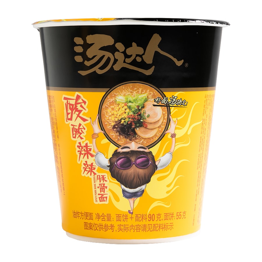 统一汤达人酸酸辣辣豚骨面90g晒单