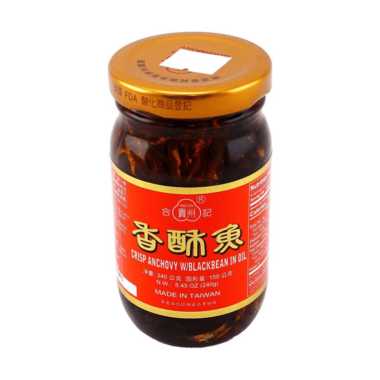 Crisp Anchovy With Black Bean In Oil, 8.45 oz 6