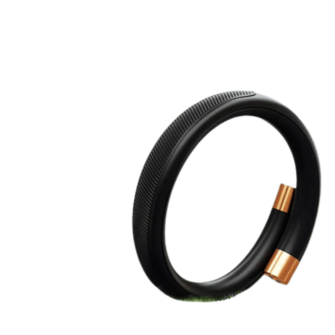 Black version of mosquito free and mosquito resistant bracelet within 20 meters (including 6 essential oil sticks)