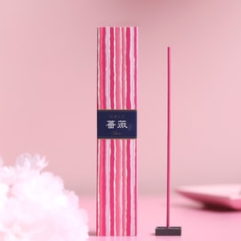 Kayuragi Stick Incense 40 Sticks With Incense Stand #Rose