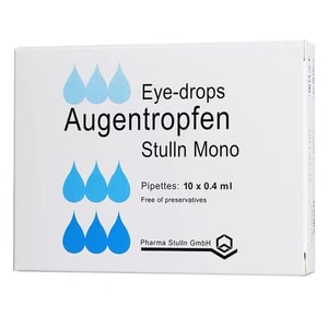[중국 직배송] 스투렌 점안액 0.4ml*10병, 눈의 피로를 완화하는 점안액, 소형 병 포장, 가려움증을 멈추고 황반변성 및 염증을 줄여주는 인공눈물.